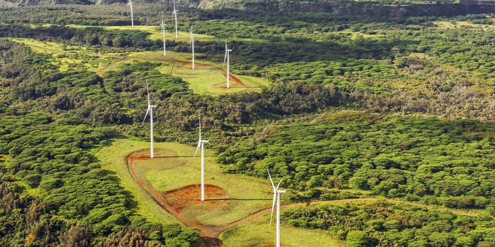 Land-based wind farm